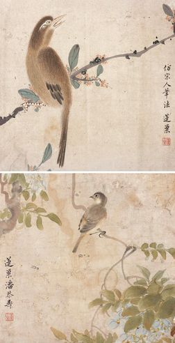 潘恭寿 花鸟