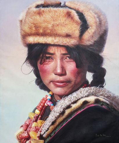 钟庆礼 西藏女孩（2000）