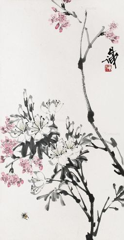 陈丹诚 花卉蜜蜂