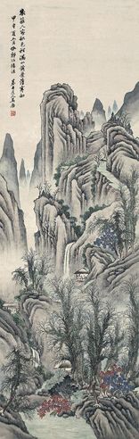 吴历 秋林萧瑟图
