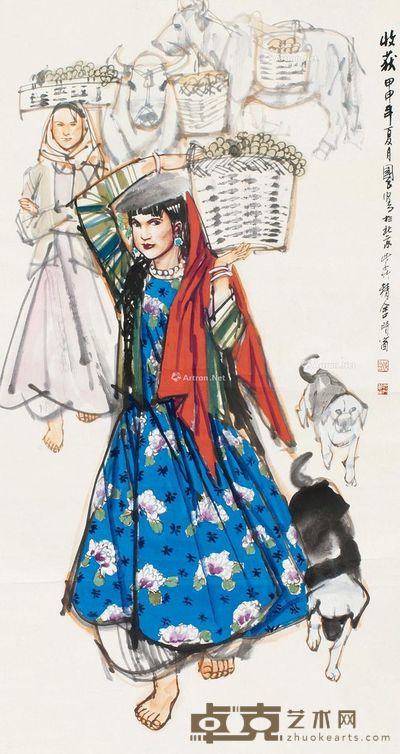 史国良 收获 98×52cm