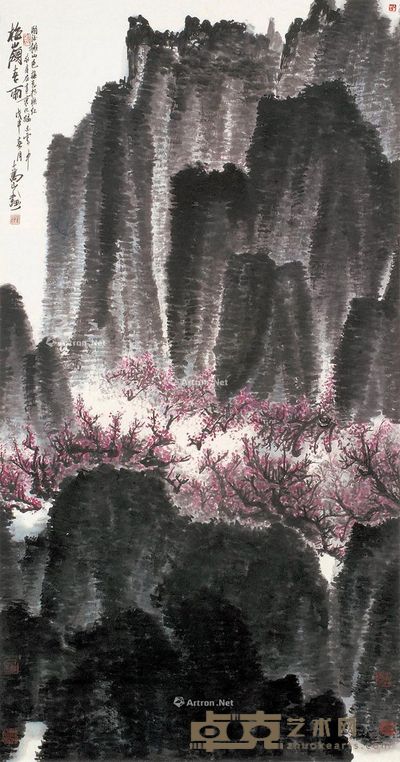 孙星阁 山水图 154×82cm