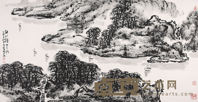 王永敬 山水 137×69cm