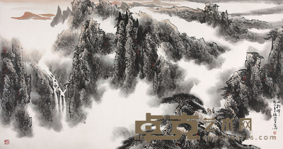 杨林 山水 180×95cm