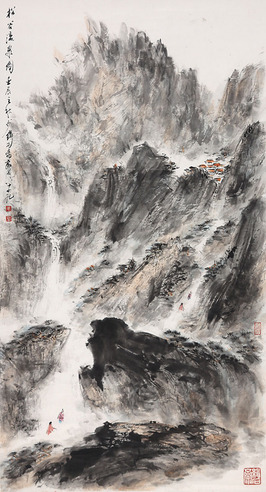 裴家同 山水