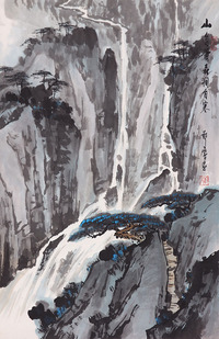 郑震 山水