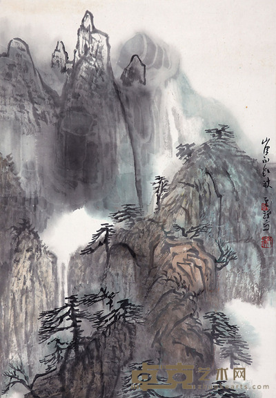 杨其铮 山水 67×48cm