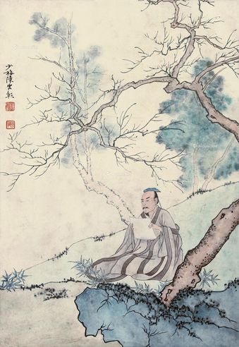 陈少梅 山水人物