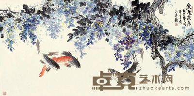 胡志辉 紫气东来 68×136cm