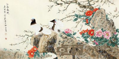 喻继高 江南春晓 62×132cm