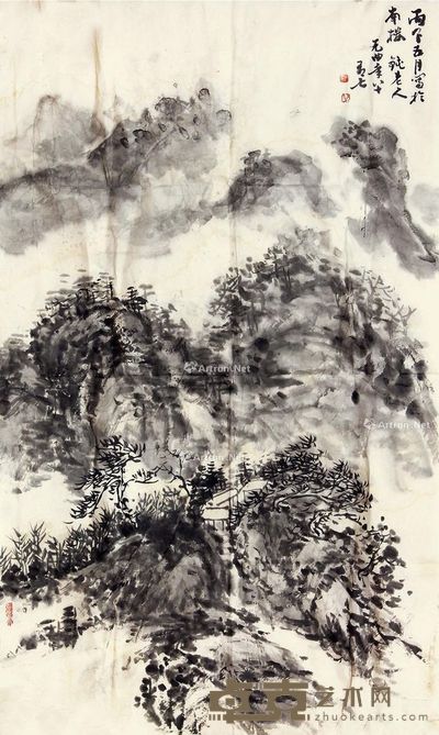 尤无曲 山水 70×42cm