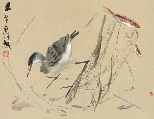 陈文希 鹤鲤图