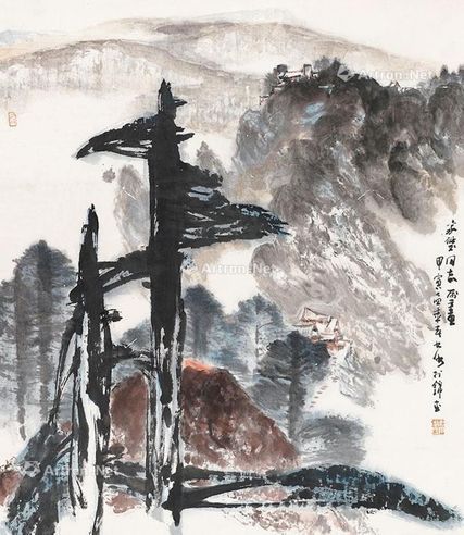 李琼久 山水