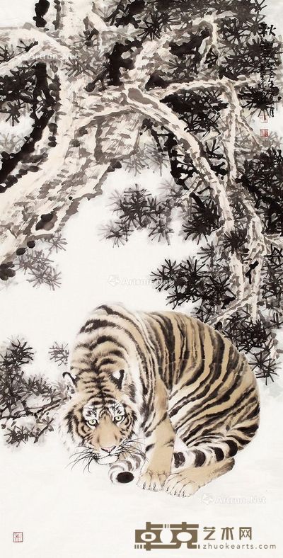 马志远 秋望 137×70cm