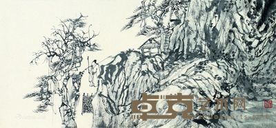 钟士敏 秋山策仗 17×37.5cm