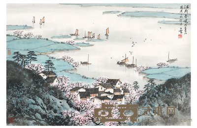宋玉麐 洞庭春晓图 68.5×45.5cm
