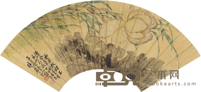 严大魁 玉兰高洁图 53.5×18.5cm