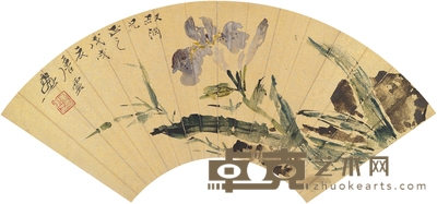 唐云 琼芳图 50×18cm