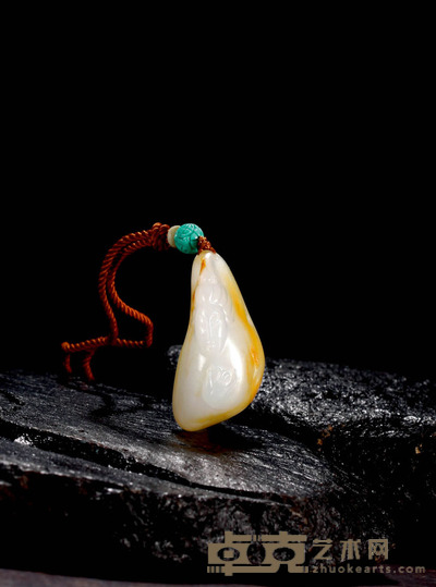 李剑 掌上明珠 白玉挂件 39×19×14mm