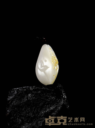 葛洪 喜悦 白玉挂件 39×21×13mm