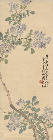 周闲 花枝幽姿图