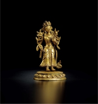 清中期·铜鎏金弥勒立像