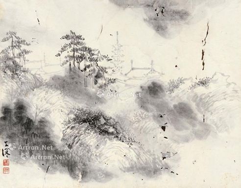吴子深 山水
