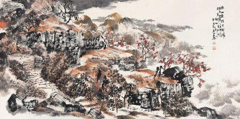 白云乡 秋山无语立斜阳