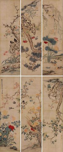 毛奇龄 花鸟