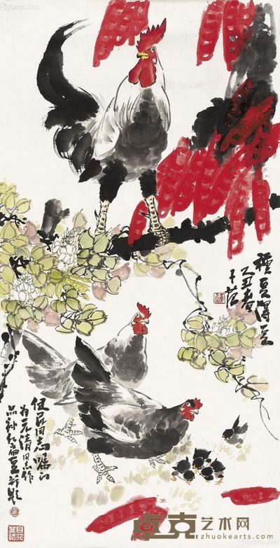 崔子范 种豆得豆 136×88cm