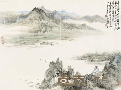 萧平 山水 42×56cm