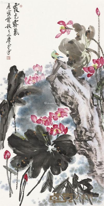 萧平 霞光露气 136×70cm?