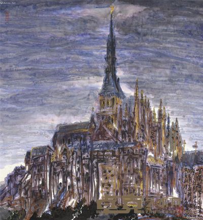 聂危谷 天使授梦 97×90cm