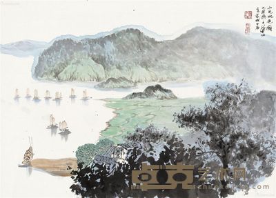 华拓 山光水色图 50×69cm