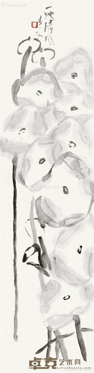 葛志文 一池清风 132×34cm