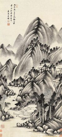 王鉴 溪山幽居