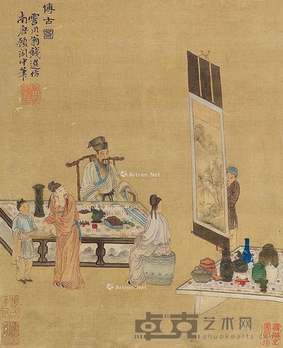 钱选 博古图 33×27cm