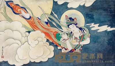 李蕙仙 飞天 30×53cm