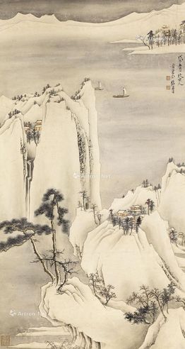 谢稚柳 雪景山水