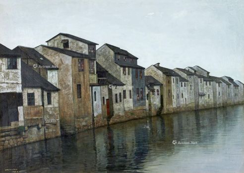 家古运河 油画