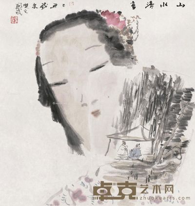黄国武 山水清音 48×45cm