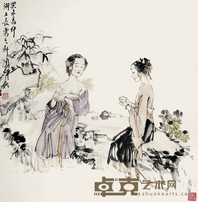 刘国辉 人物 69×69cm