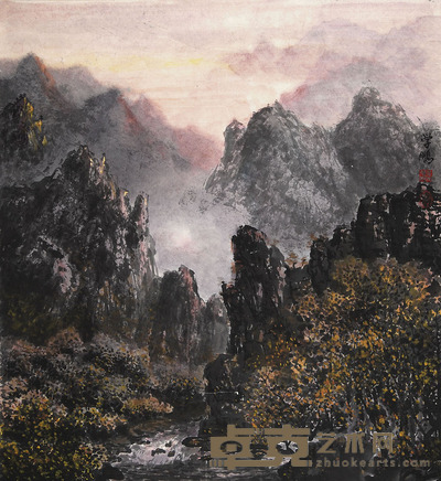 马学鹏 山水 73×68cm