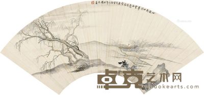 楼辛壶 柳岸清风 18×51cm