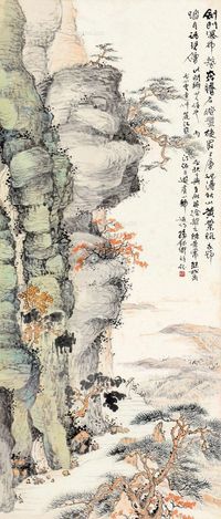 孙钧卿 秋山黄叶