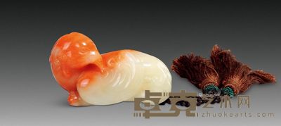 结晶芙蓉玄鸟手件 6×2.8×3.5cm