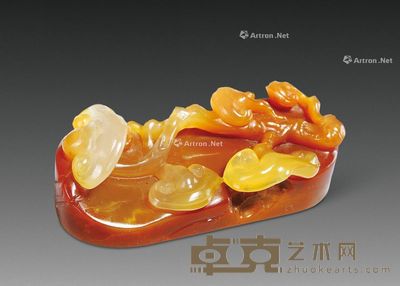 巧色鸡母窝灵芝钮椭圆章 5.8×2.2×1.6cm
