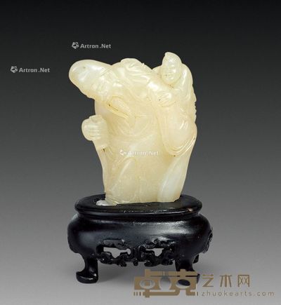 荔枝洞李白醉酒摆件 通高6cm