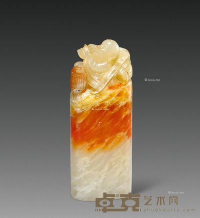 大山通童子钮椭圆章 3.3×1.9×8.5cm