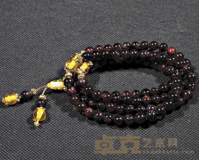 石榴石108颗手串
